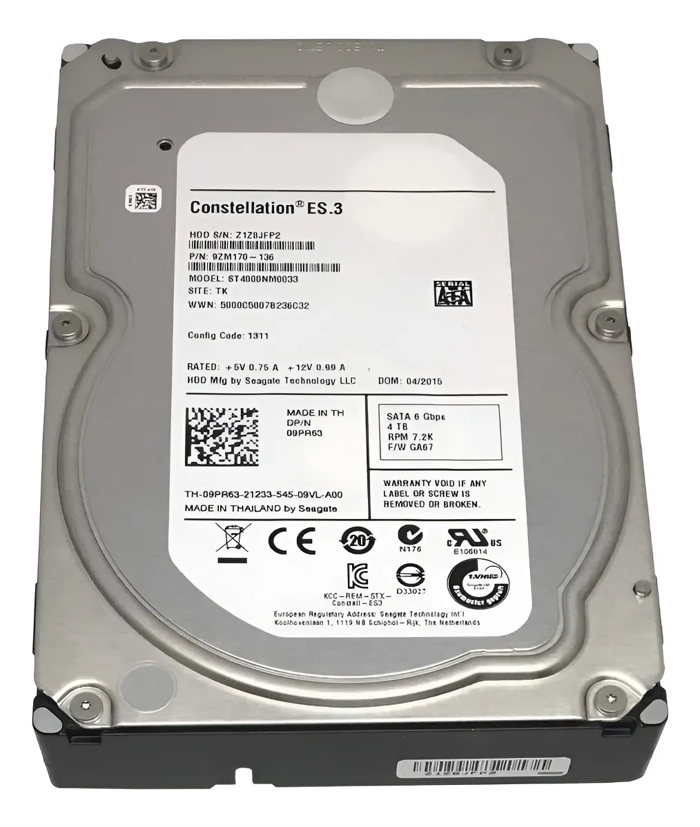 HD SEAGATE 4TB, ST4000NM0033, 3.5, SATA, 7.2K, 6GBPS
