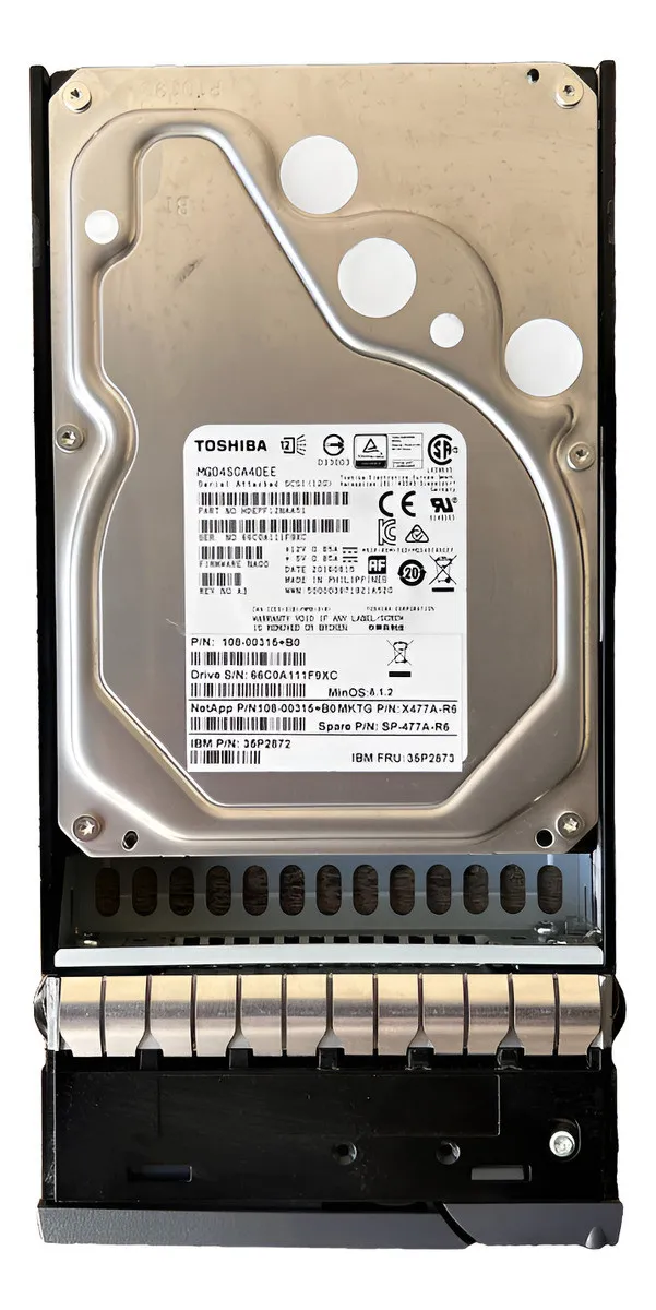 HD NETAPP 4TB, X477A-R6, 3.5, SAS, 7.2K, 6GBPS, DS212C, DS4246