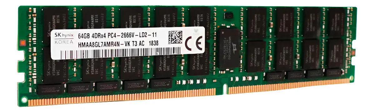 MEMÓRIA SK HYNIX 64GB DDR4-2666 4DRX4 LRDIMM HMAA8GL7AMR4N-VK