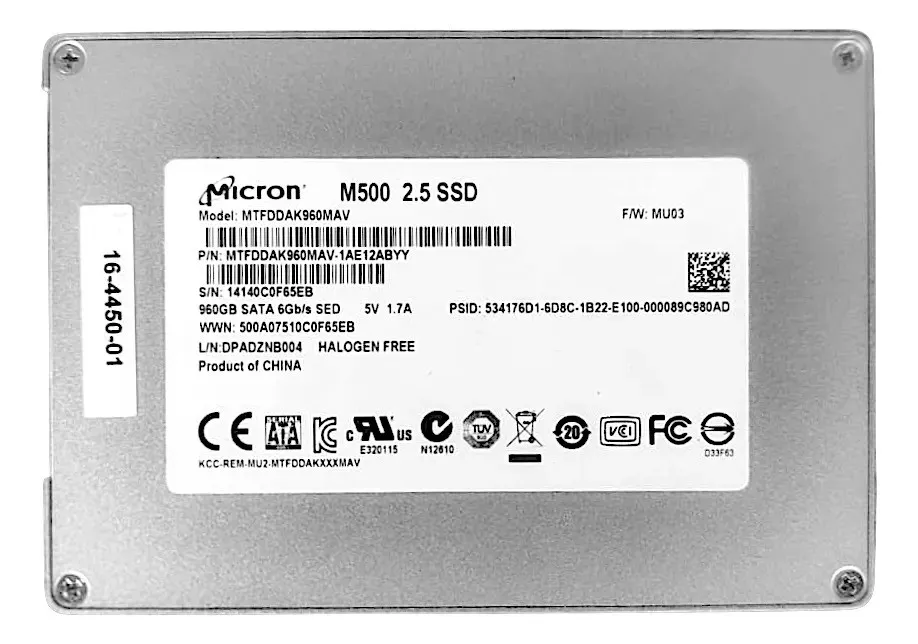 SSD MICRON 960GB MTFDDAK960MAV MIXED USE 2.5 SATA 6GB/S