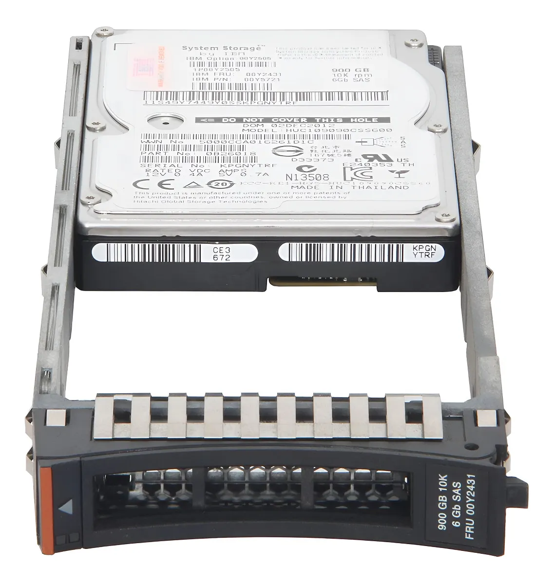 HD LENOVO 900GB, 00Y2431, 2.5, SAS, 10K, 6GBPS, V3500, V3700