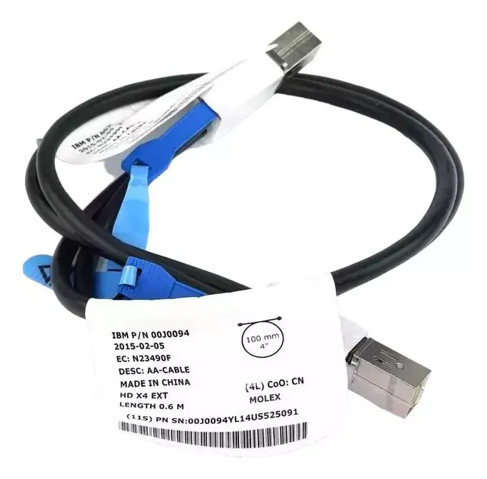 CABO IBM 00J0094 STORWIZE V3700 MOLEX 100MM/4 6GBPS SAS