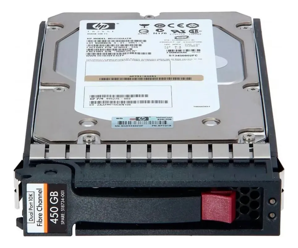HD HP 450GB, 518734-001, AP731B, 3.5, 15K, 4GB, EVA M6412, 512n