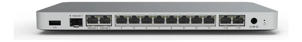 ROTEADOR CISCO MERAKI MX75-HW, 10x 1GBE RJ45, 1x GBE SFP,  2x 1GBE RJ45 WAN