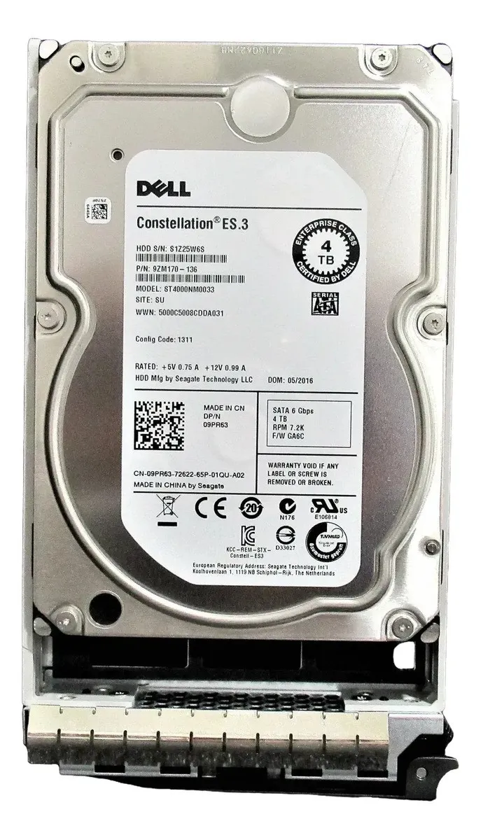 HD DELL 4TB 9PR63 6G 7.2K 3.5 SATA ST4000NM0033