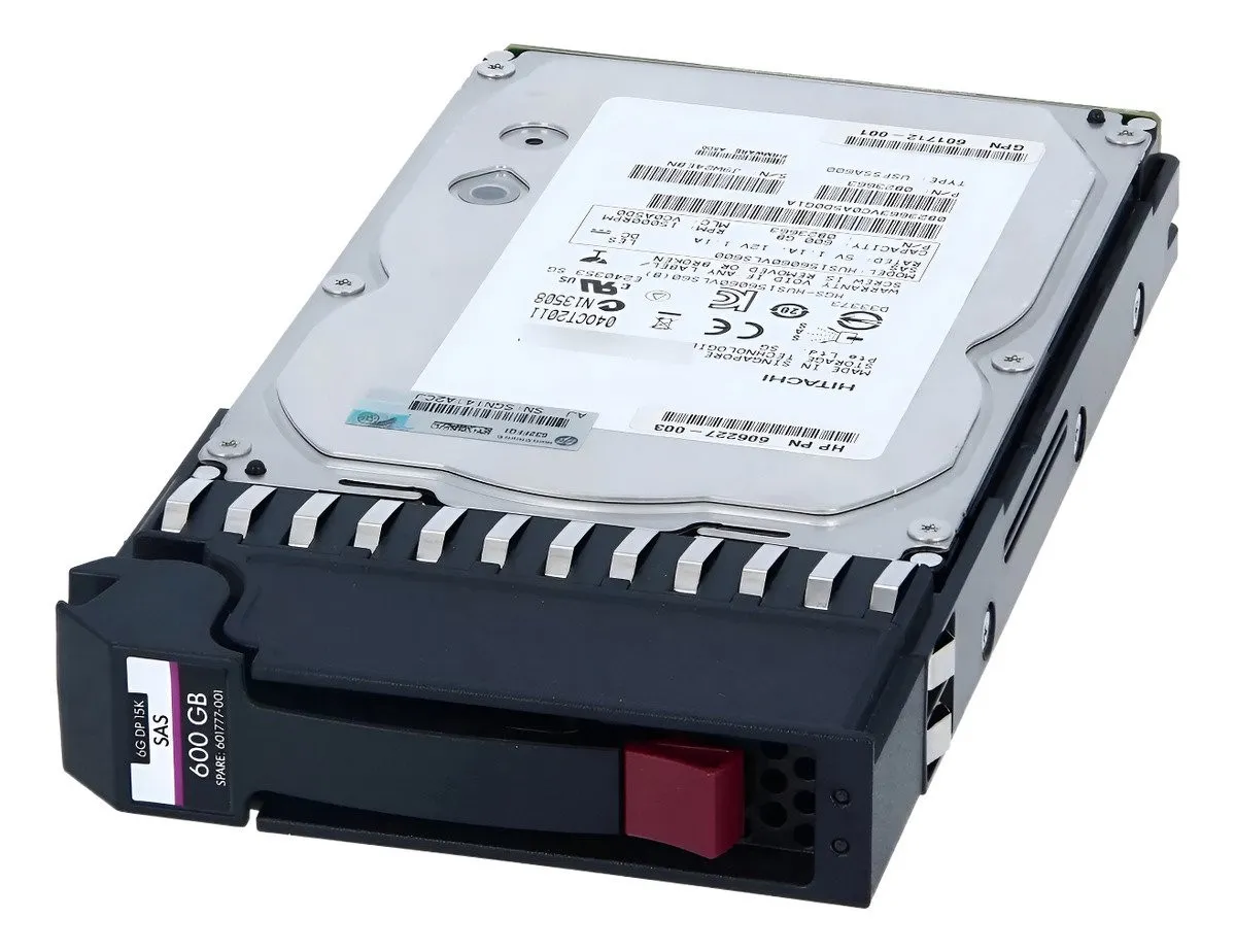 HD HP 600GB 15K 3.5 SAS 601777-001 0B24502 C/ GAVETA