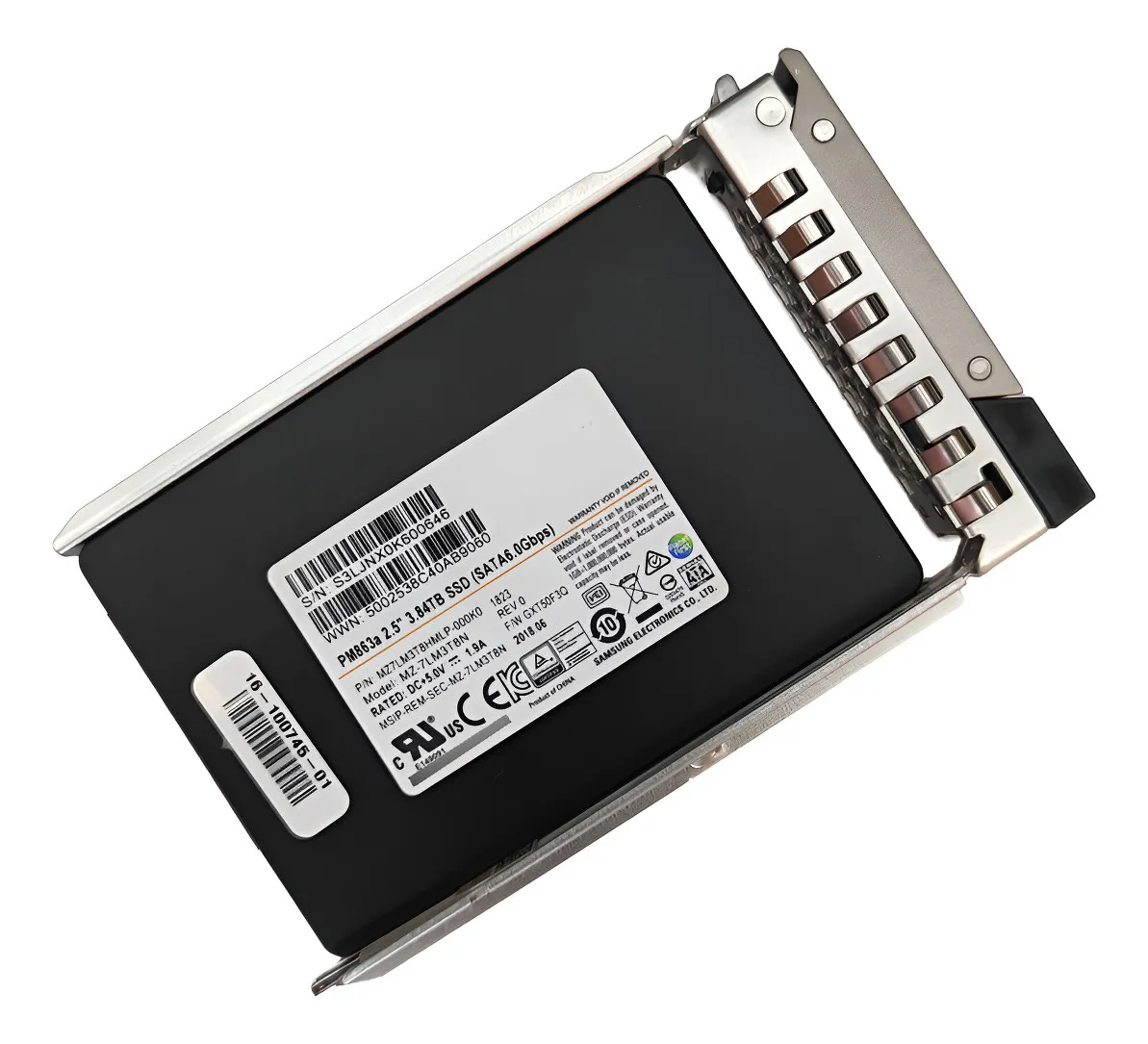 SSD SAMSUNG 3.84TB, 2.5, SATA, 6GB, PM883, MZ-7LH3T80, R440, R540, R640, G14 A G17