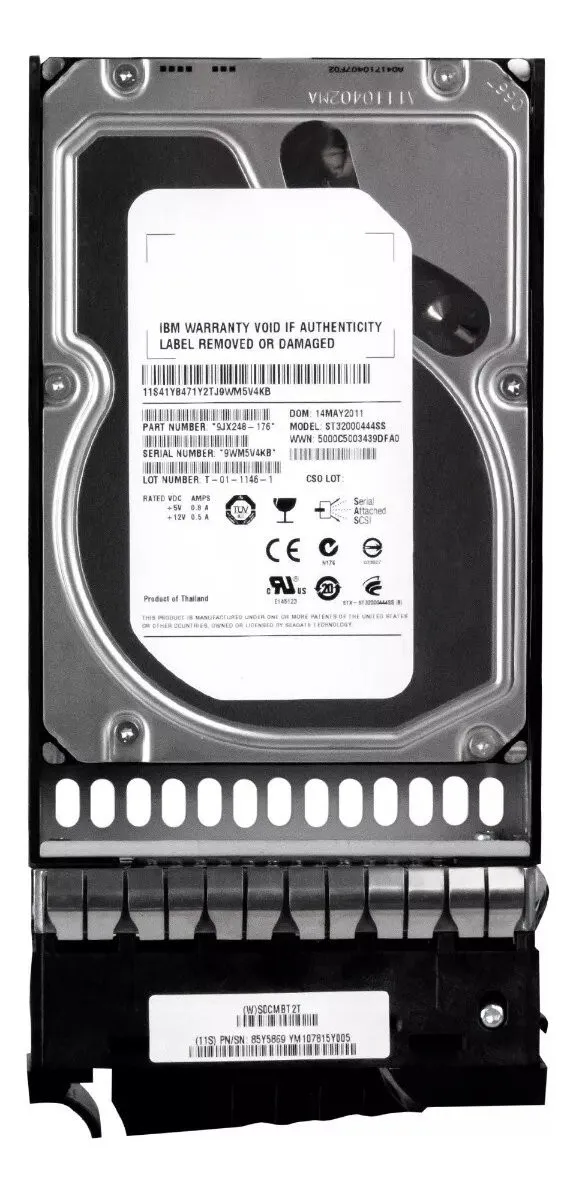 HD IBM 2TB, SAS, 3.5, 85Y5869, STORWIZE V7000, 7.2K, 6GBPS