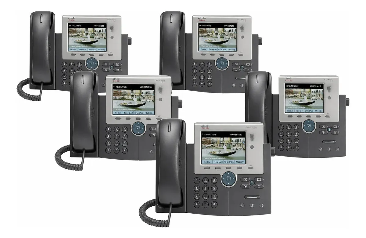 Kit 5 Telefone Voip Cisco Cp-7945g Display 68-3606-01
