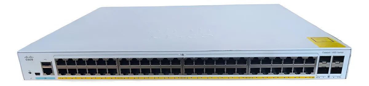 SWITCH DE REDE CISCO CATALYST, C1000-48P-4G-L, 48 PORTAS POE+ GIGABIT, 4 PORTAS SFP
