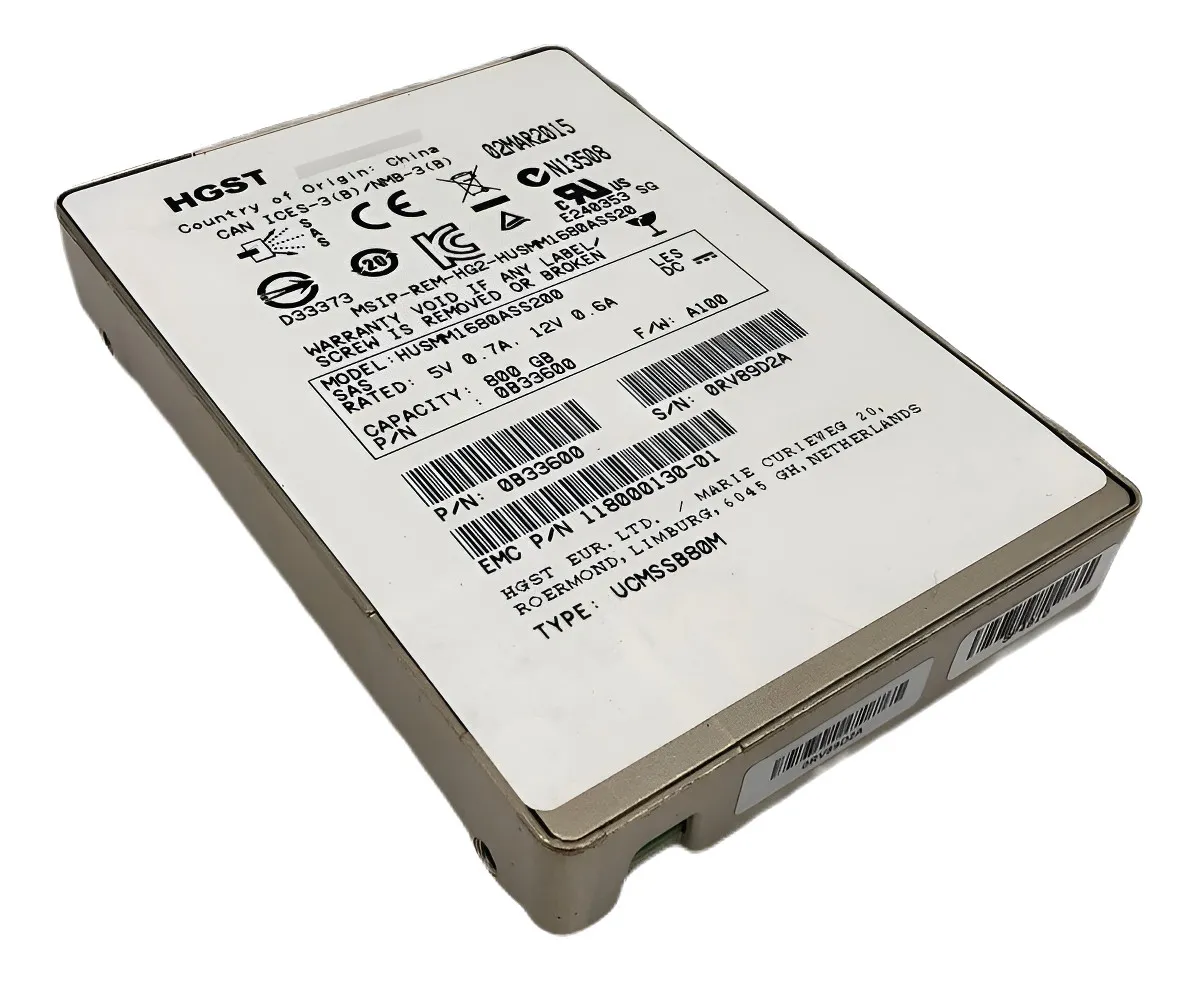 SSD HGST ENTERPRISE 800GB, HUSMM1680ASS200, 2.5, SAS, 12GBPS, RI