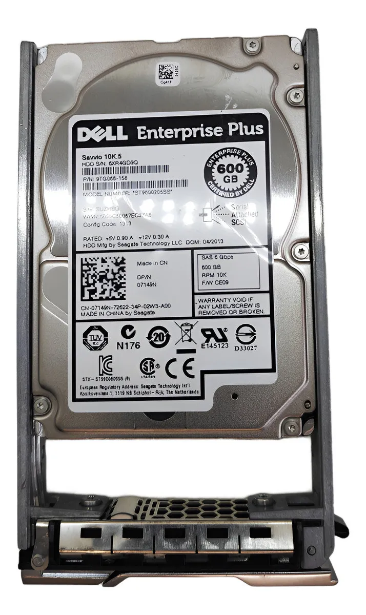 HD DELL EQUALLOGIC 600GB, 7149N, 2.5, SAS, 10KG, 6GBPS