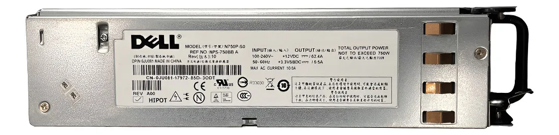 FONTE SERVIDOR DELL N750P-S0 750W AC HOT SWAP 0JU081