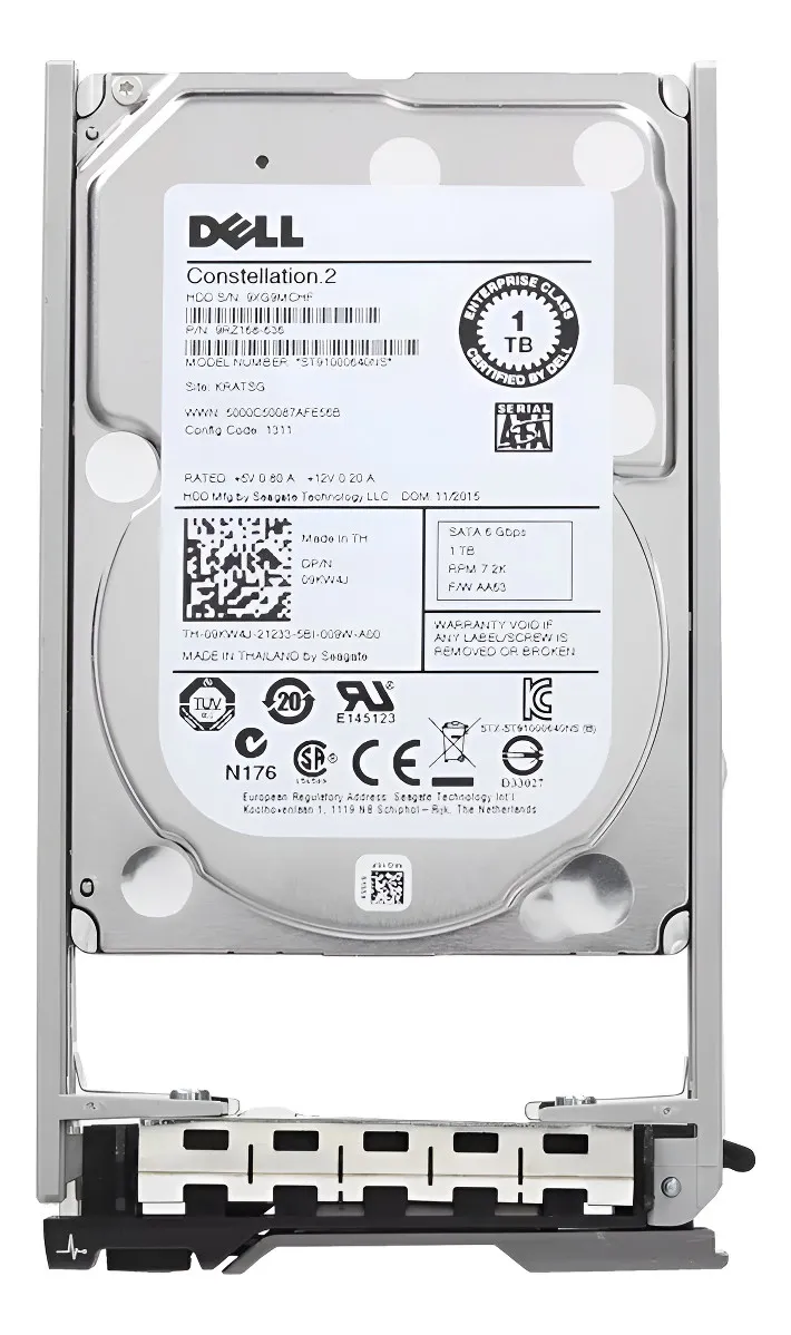 Hd Dell Enterprise 1tb, 9kw4j, 2.5, Sata, 7.2k, 6gbps, G11 A G13, w/ G176J