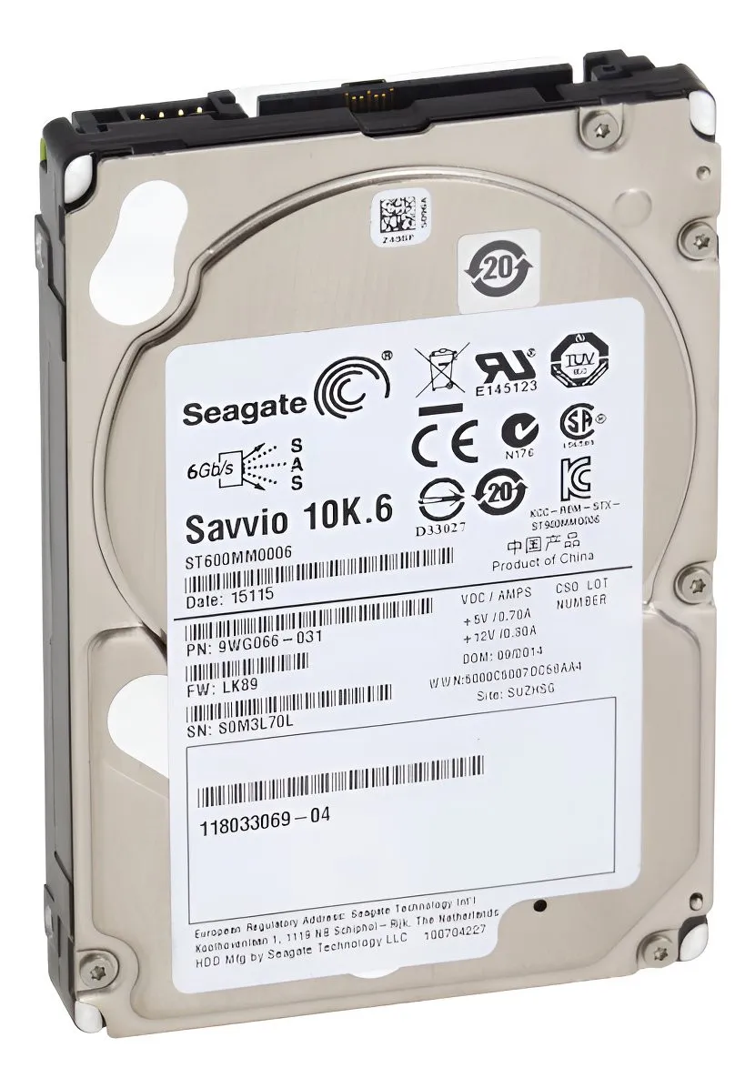 ST600MM0006 SEAGATE HD 600GB 2,5 ENTERPRISE SAS HDD