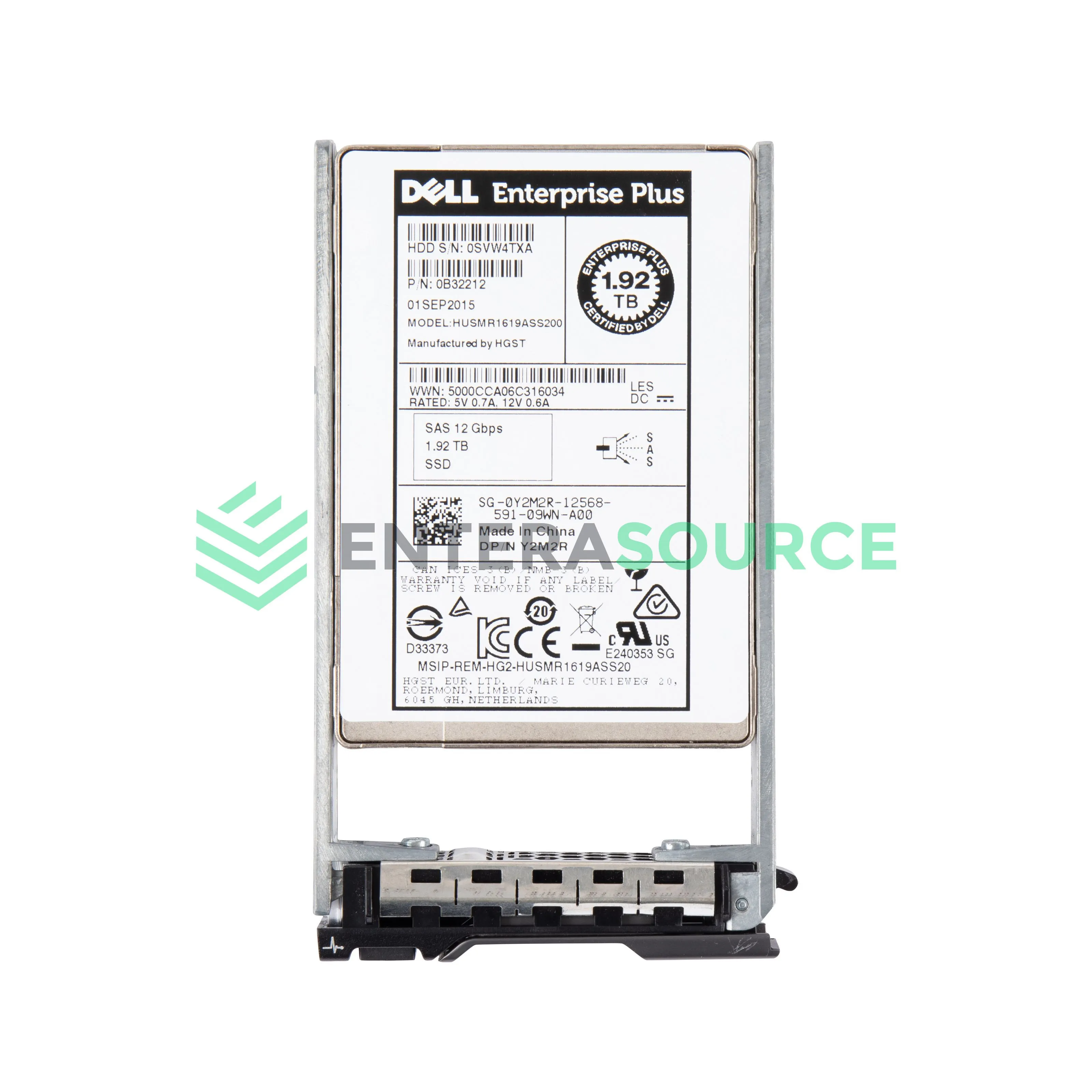 Y2M2R_CML Disk 1.92TB SSD 12G SAS RI CML