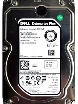 50FY7-CLV DELL COMPELLENT VALUE 6TB 7,2K 12G 3,5INCH SAS HDD