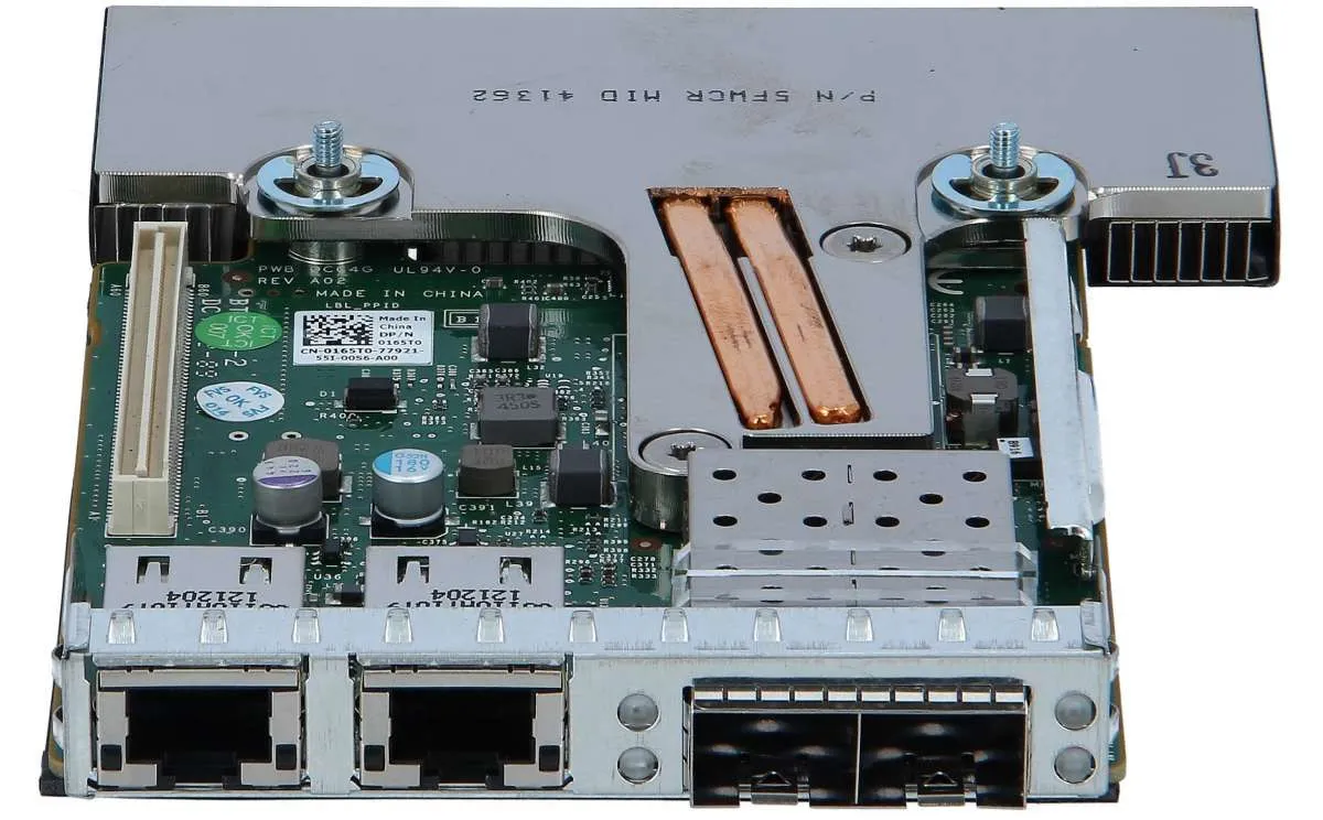 165T0 DELL BROADCOM 57800S 10GB SFP+ DUAL 1GB DUAL RJ-45 RNDC