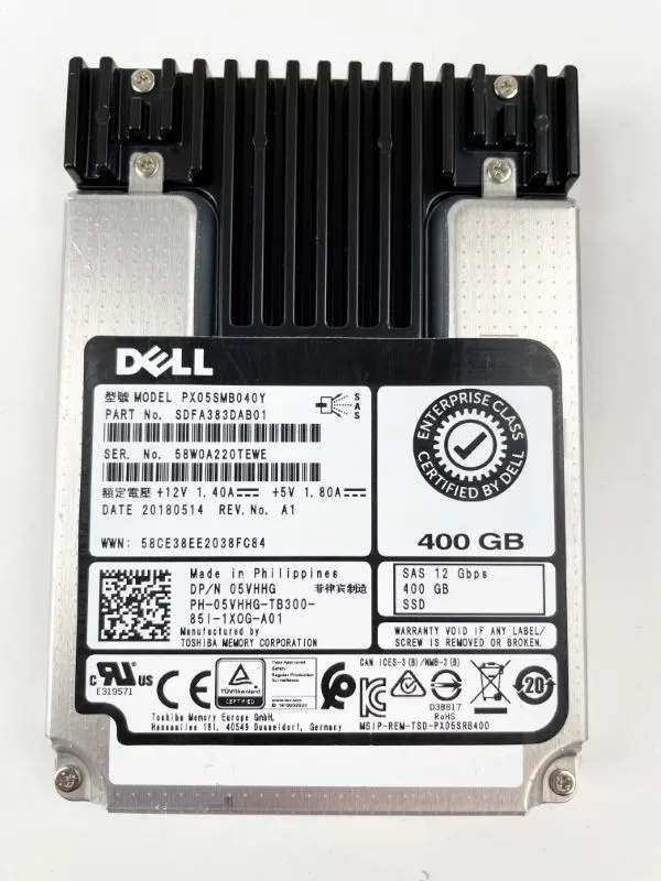 5VHHG DELL 400GB 12G WI 2,5INCH SAS SSD