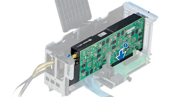 MGY6D Dell Dell/EMC R940XA 1x8/2x16 GPU Riser w/ cable pn: 6C52X