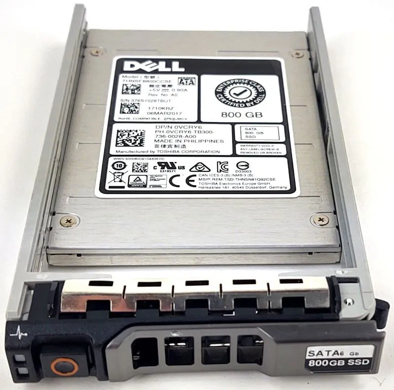 VCRY6 DELL 800GB 6G MU 2,5INCH SATA SSD