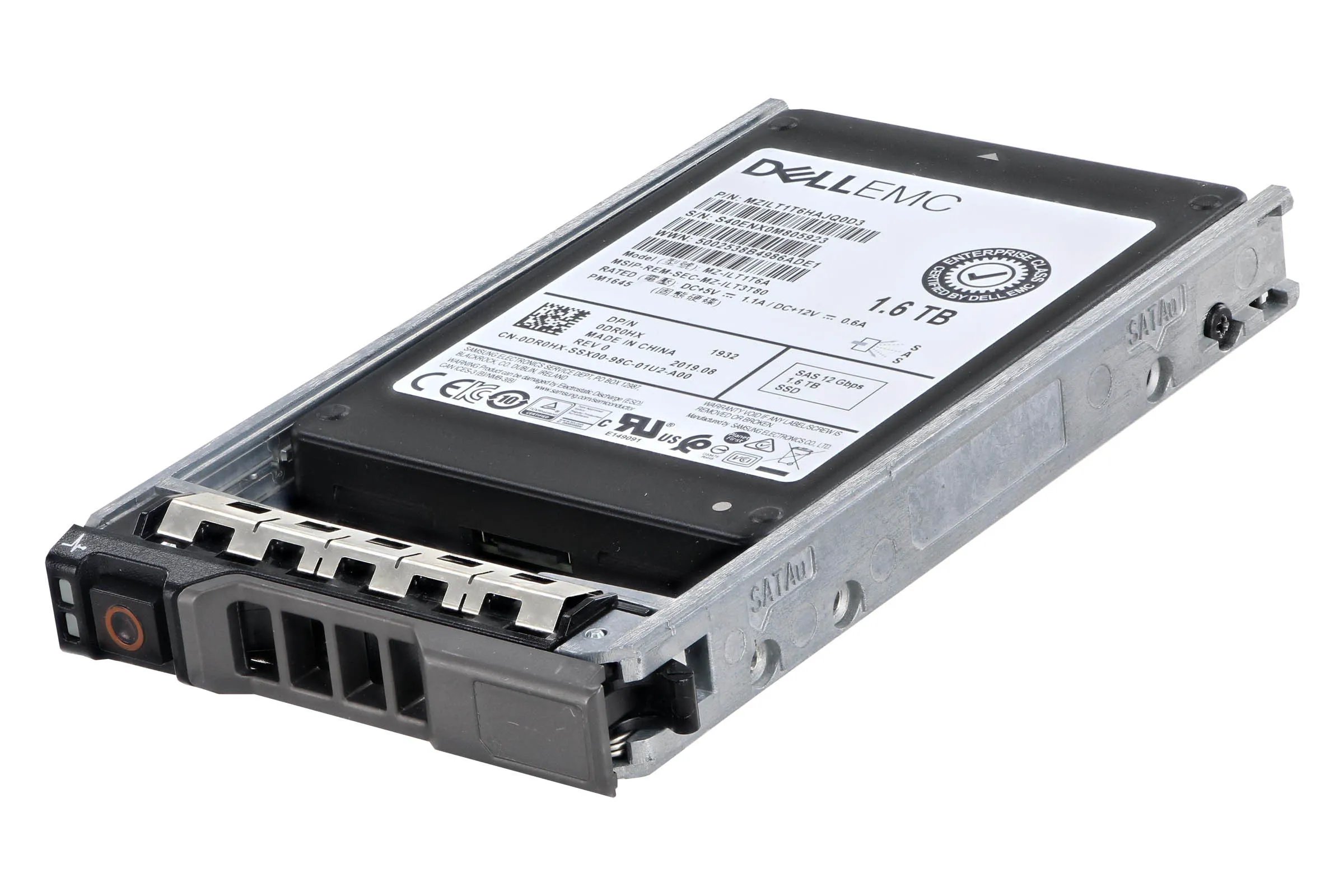 DR0HX 1.6TB SSD 12G SAS 2.5 MU TLC