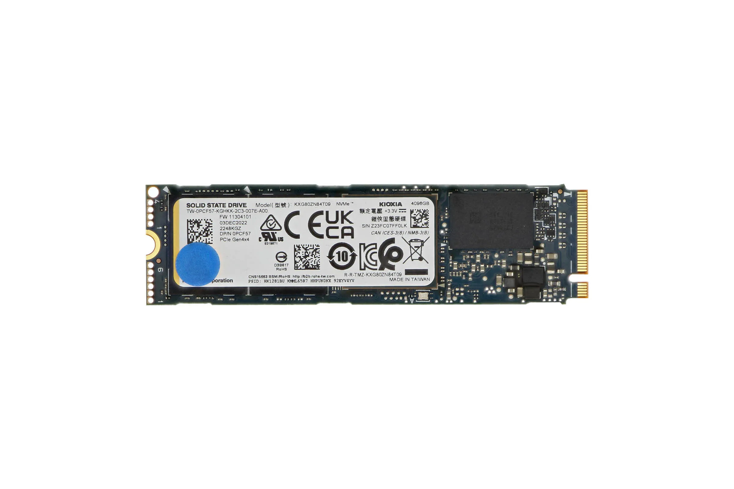 PCF57 Dell 4TB SSD NVMe M.2 TLC Dell
