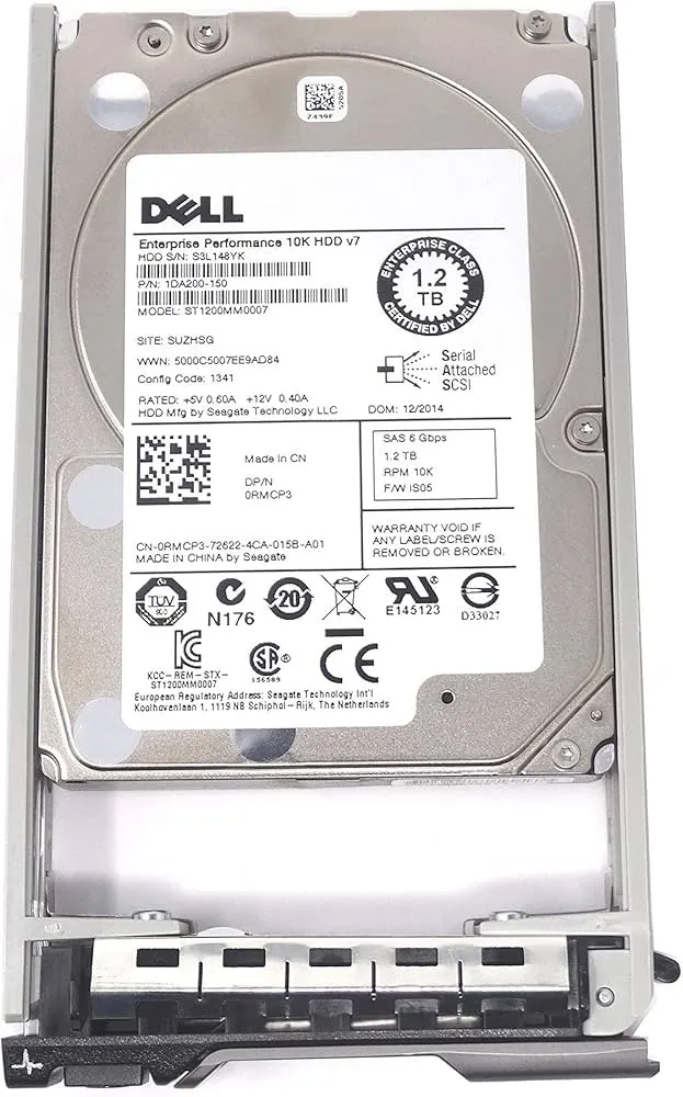 0KV02 Dell 1.2TB 10K 12G SAS 2.5