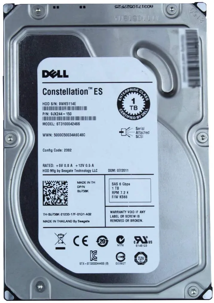 ST31000424SS Dell Disk 1TB 7.2K SAS 6G CML