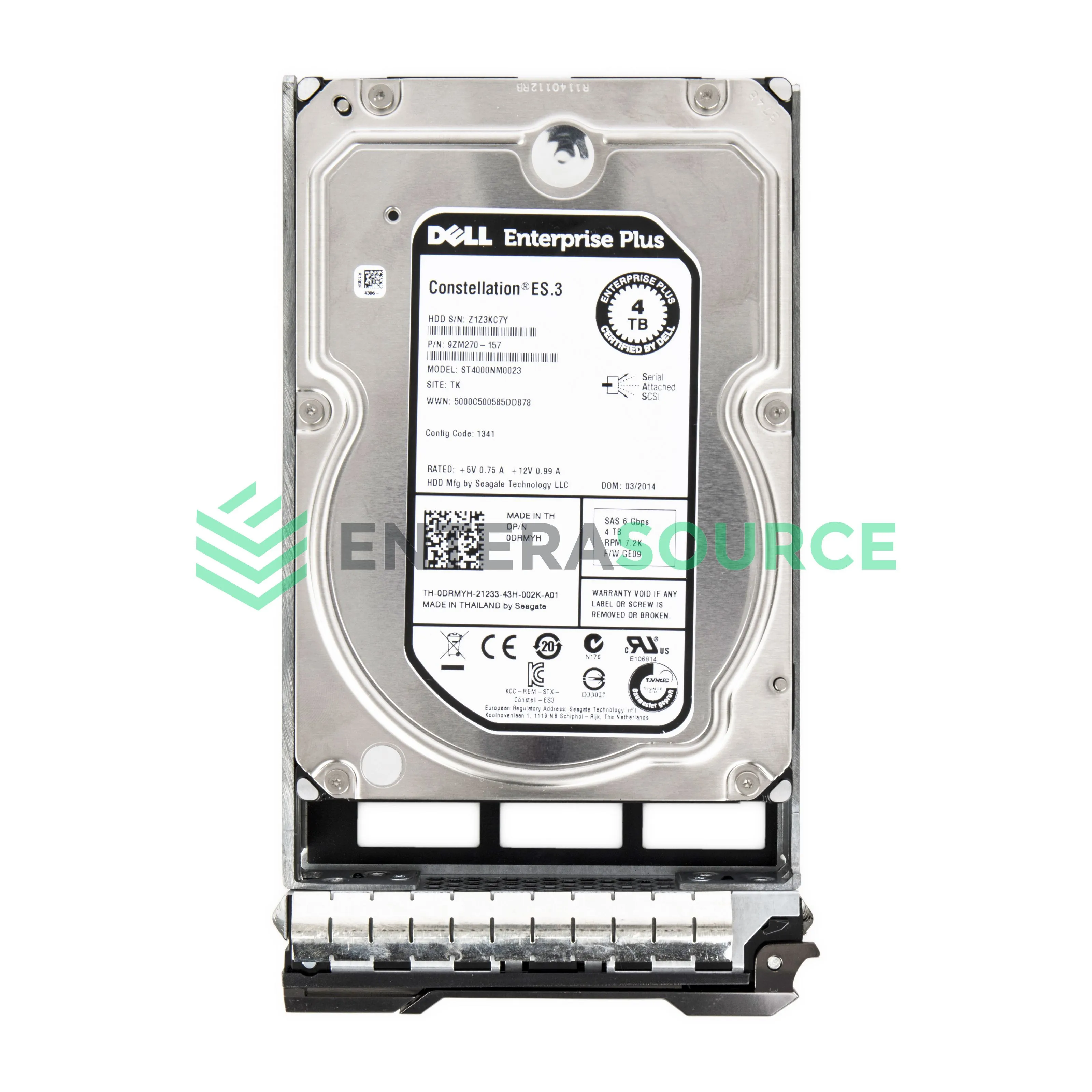 XF27R Dell 4TB 7.2K 6G SATA 3.5