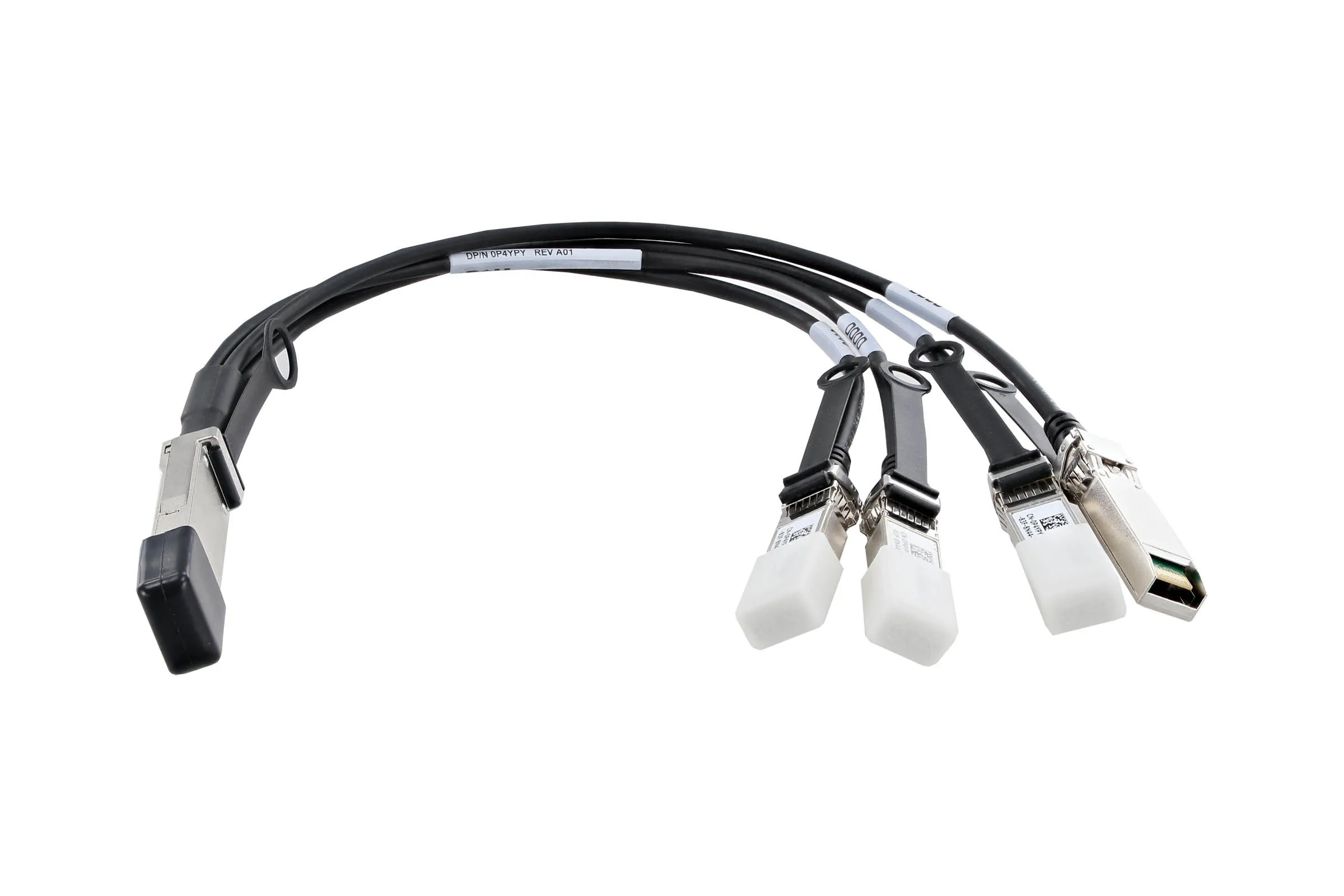 P4YPY Dell Dell QSFP+ to 4x SFP+ Breakout Cable 0.5M