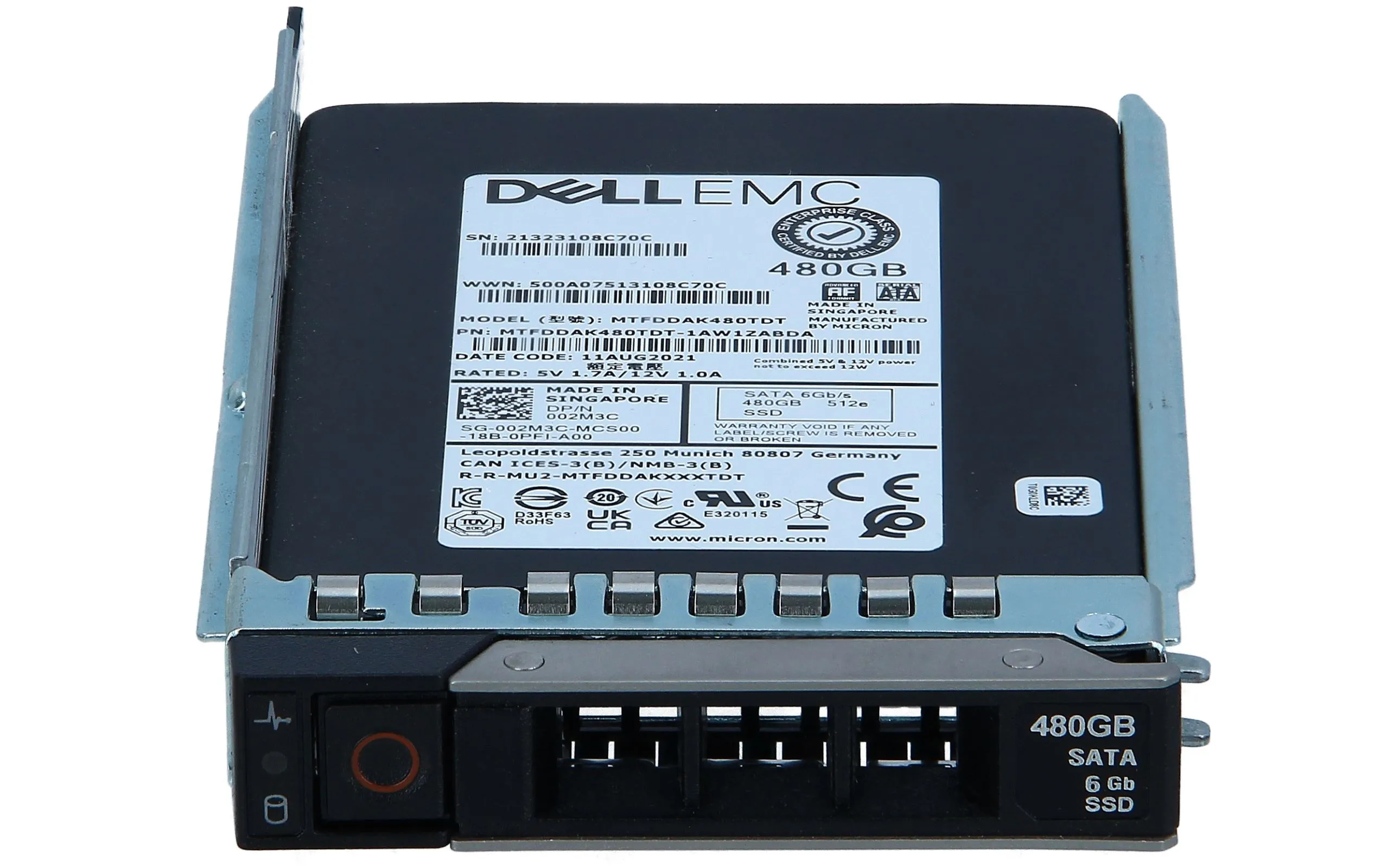 GYD5H Dell 480GB SSD 6G SATA 2.5 TLC RI