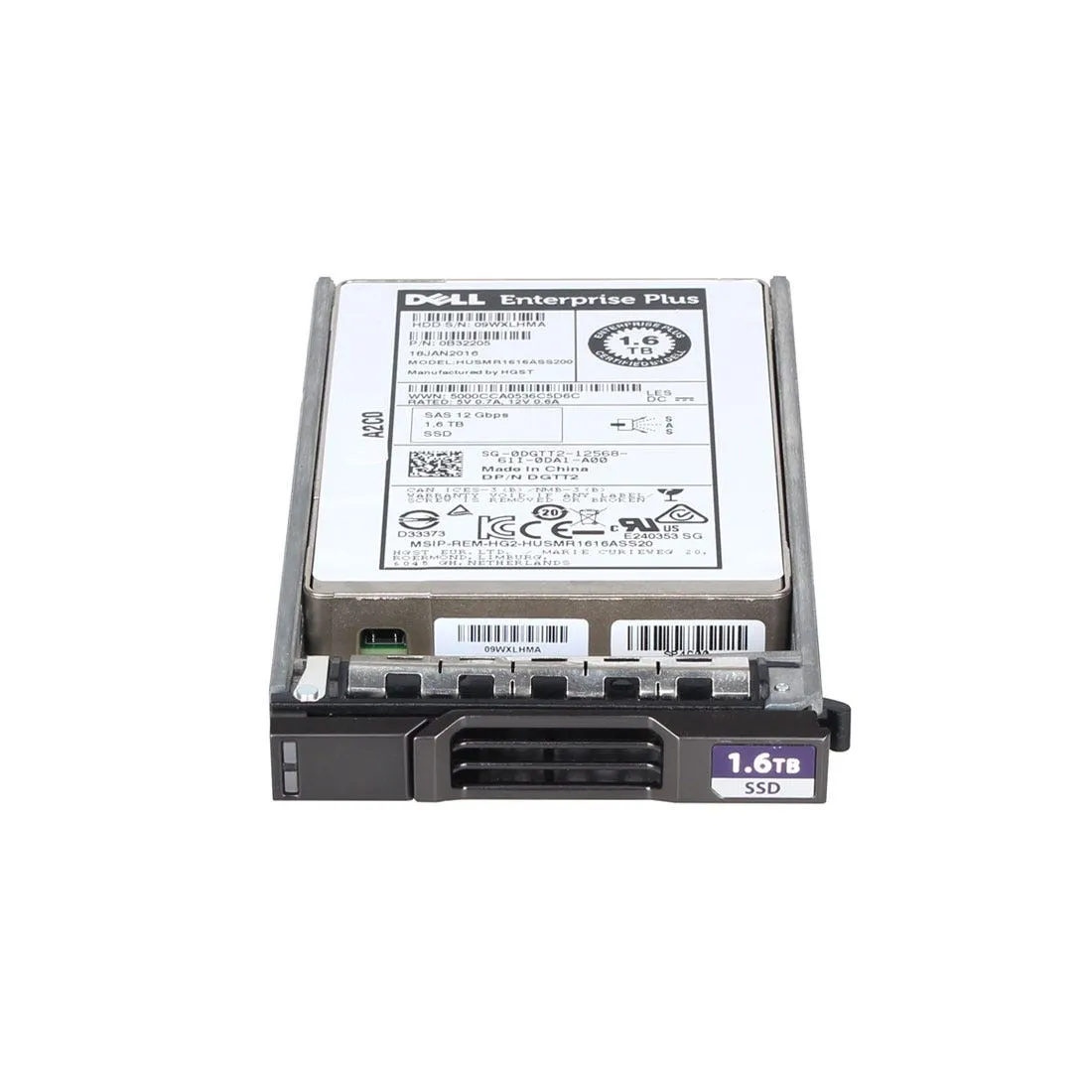 DGTT2-CL DELL COMPELLENT 1.6TB RI 12G 2.5INCH SAS SSD