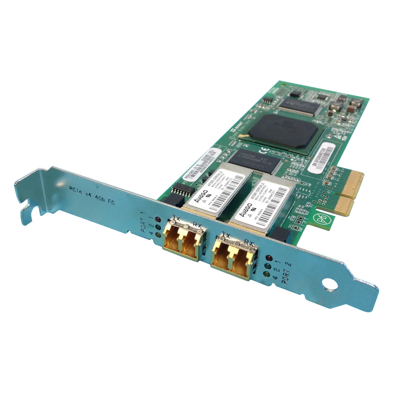 JF340 QLogic Dell QLogic QLE2462 4Gb Dual Port HBA Fibre Adapter PCI-E