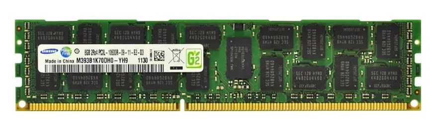 M393B1K70DH0-YH9 Samsung 8GB PC3L-10600R DDR3-1033 2RX4 ECC