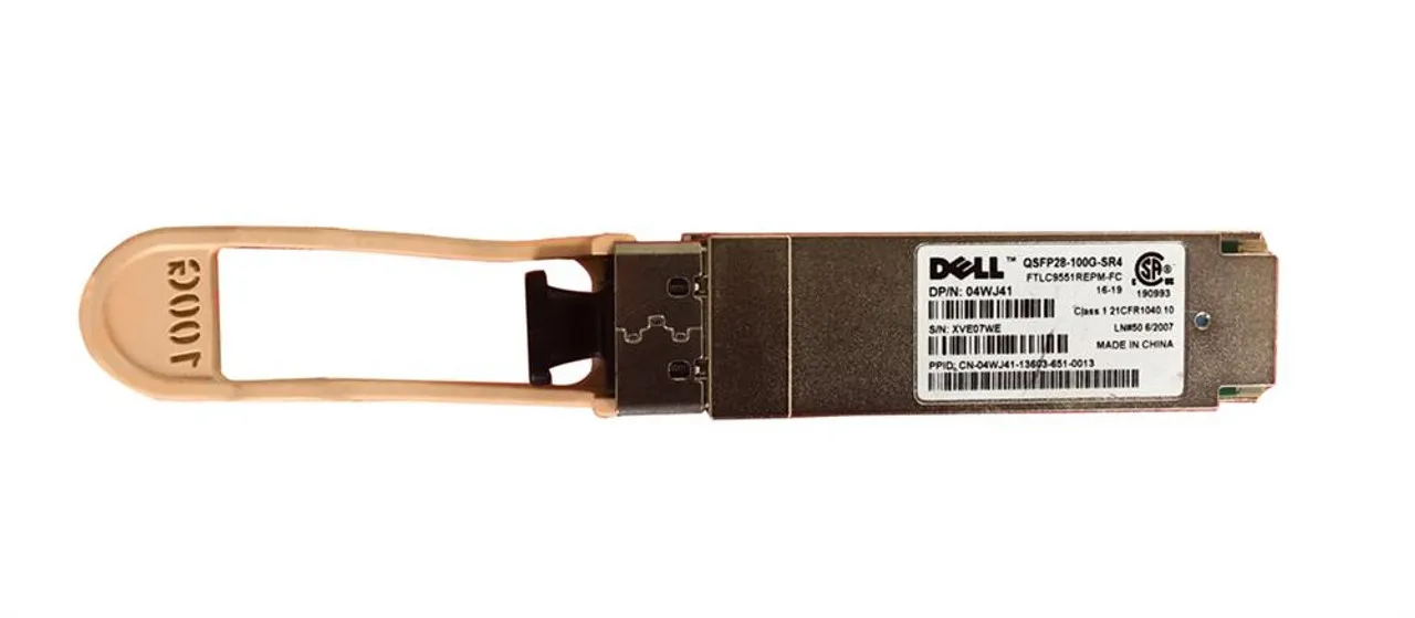 FTLC9551REPM-FC Dell DELL branded 4WJ41 QSFP-100G-SR4 QSFP28 100Gbps SR4 MMF MPO-12 FTLC9551REPM-FC