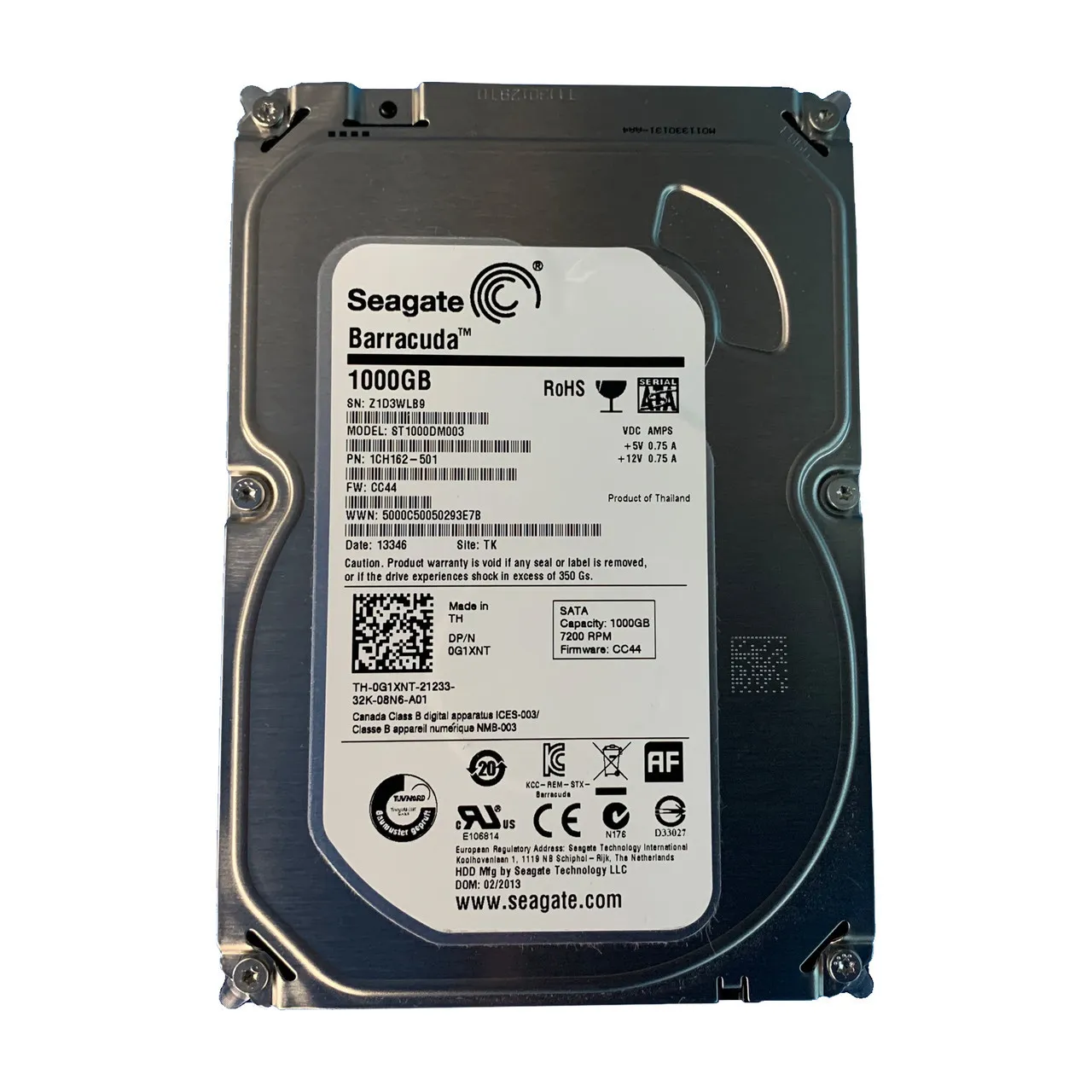 G1XNT DELL 1TB 7,2K 6G 3,5INCH SATA HDD