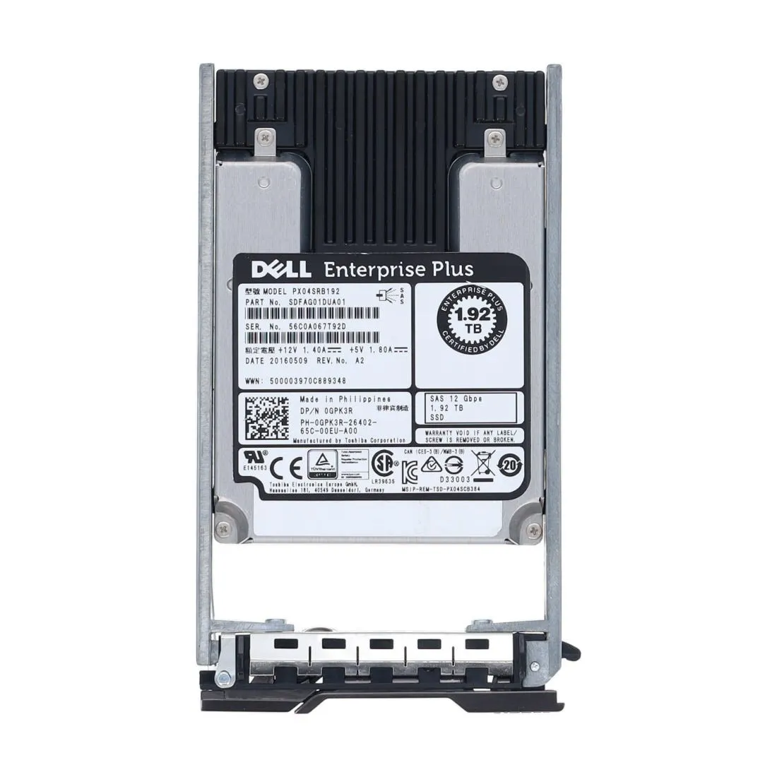 GPK3R-CL DELL COMPELLENT 1,92TB 12G 2,5INCH SAS SSD