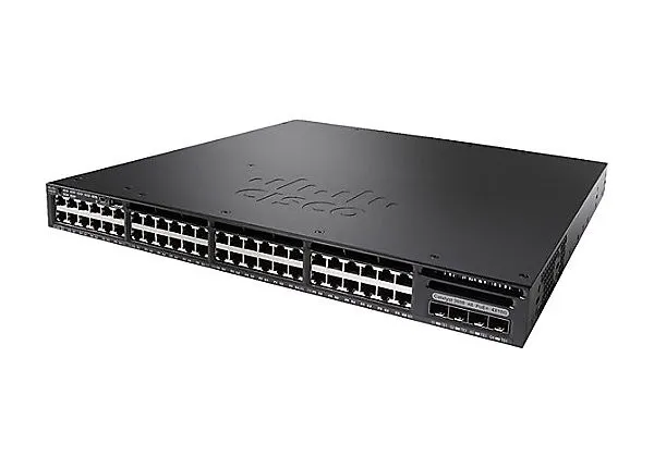 WS-C3650-48FD-E CISCO CATALYST 3650 48 POE PORT 2X10G UPLINK PORTS 2*PSU SWITCH