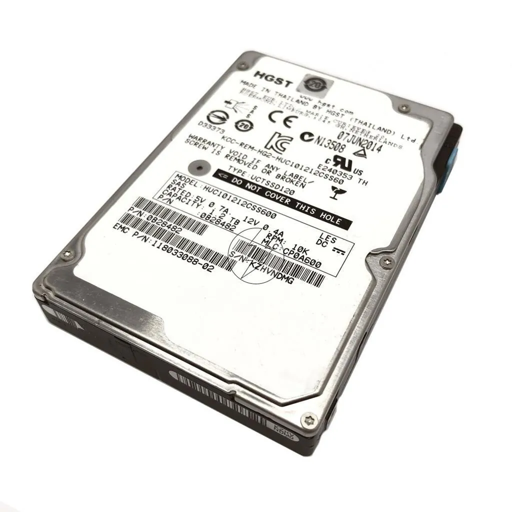 HD 1,2TB 2,5' SAS 10K HGST: HUC101212CSS600 0B28482