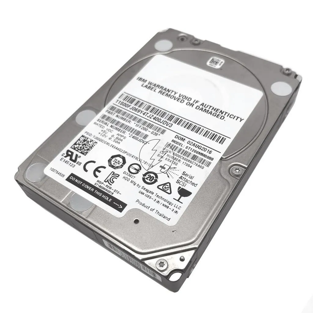HD 1,2TB 2,5' SAS 10K IBM ST1200MM0088 1FF200-039