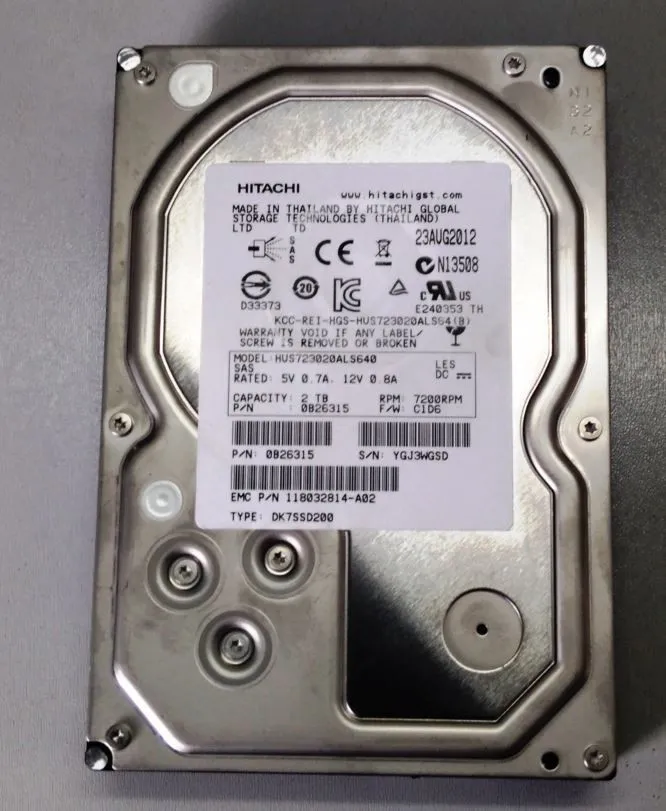 HD 3,5 SAS 2TB 7,2K - Varias Marcas - Produto NOVO com GARANTIA 6 meses