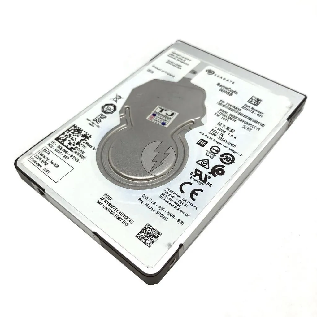 HD 500GB 2,5' SATA 7,2K da Seagate 2GH17A-031 0G89MD
