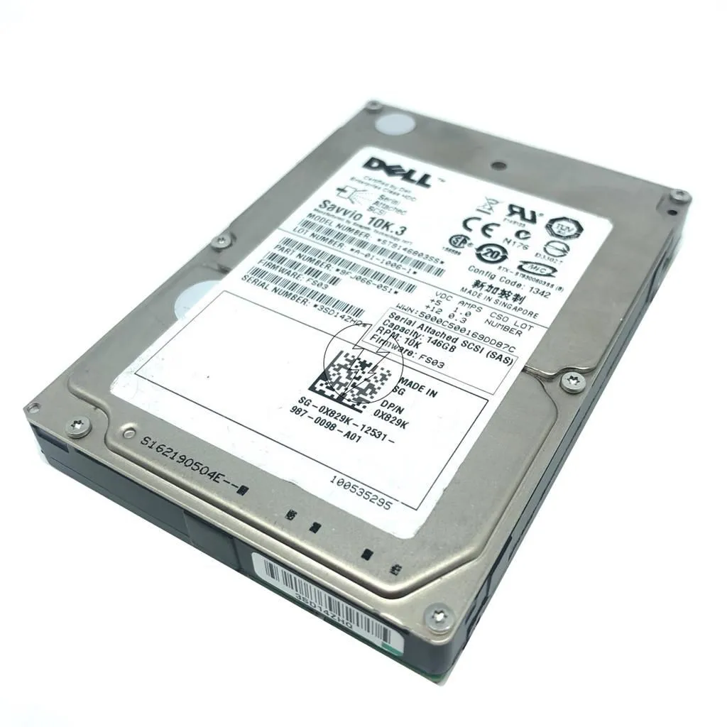 HD Dell 146GB 2,5' SAS 10K: ST9146803SS