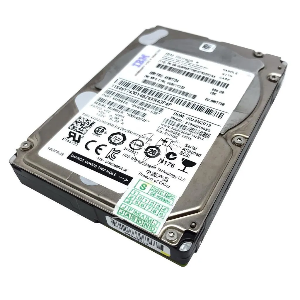 HD IBM 600GB, SAS, 2,5', 10K: ST9600105SS 9VW066-039