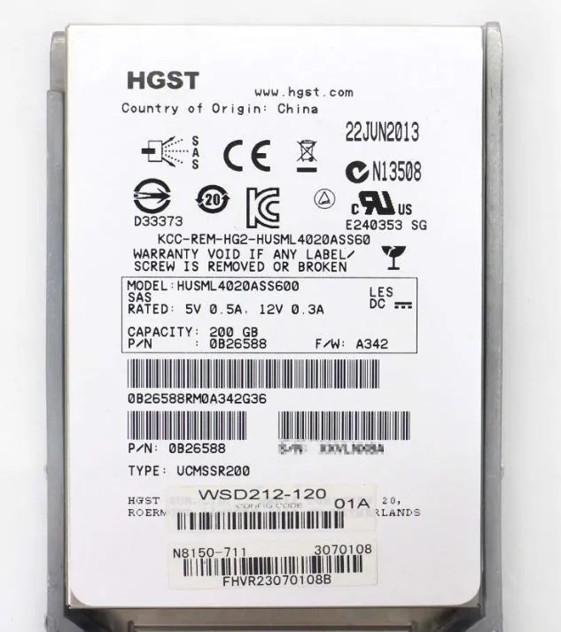 Hd Sas Hitachi 200gb 15k 6 Gbs / Husml4020ass600