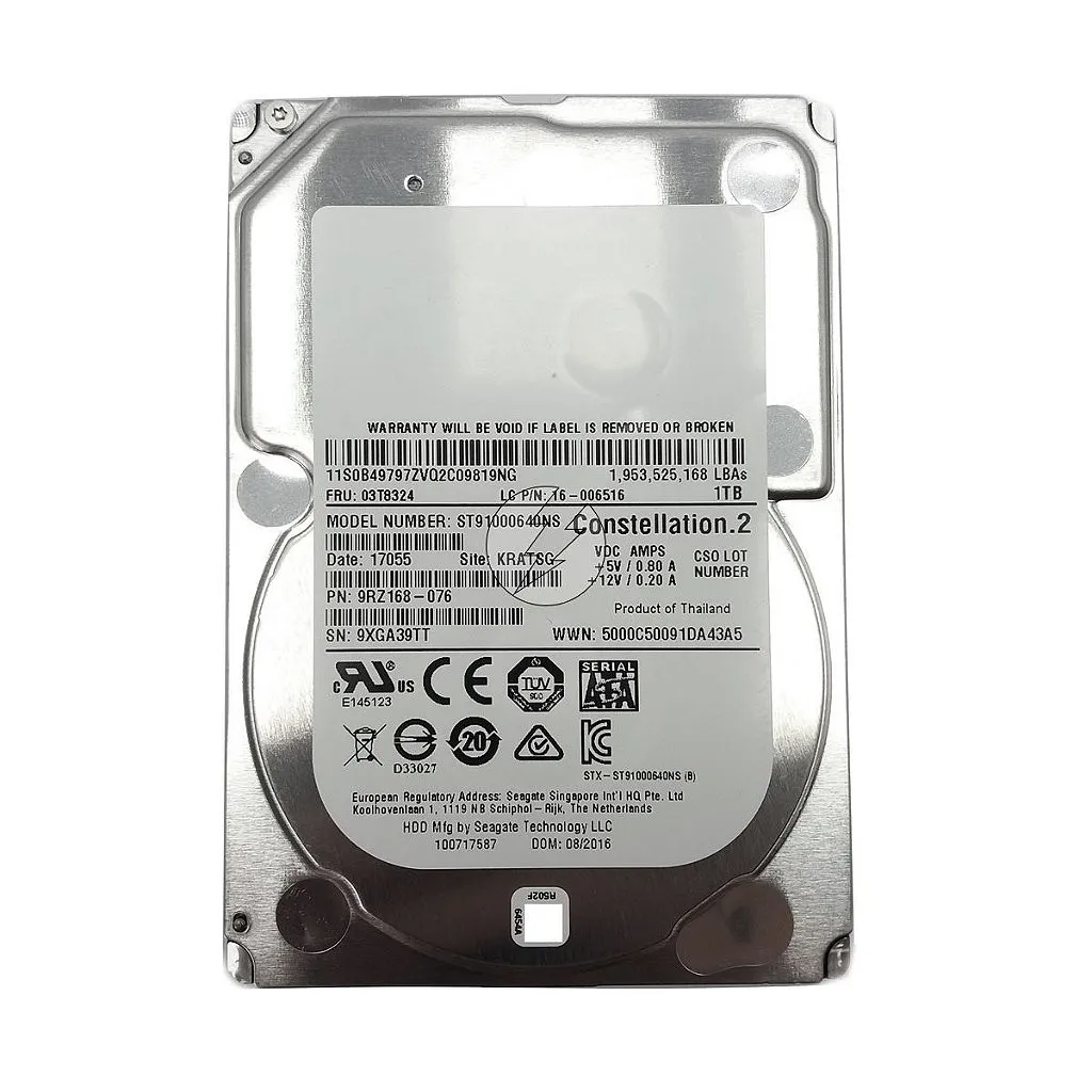 HD Seagate ST9100640NS 9RZ168-076: 1TB SATA 2,5' 7,2K