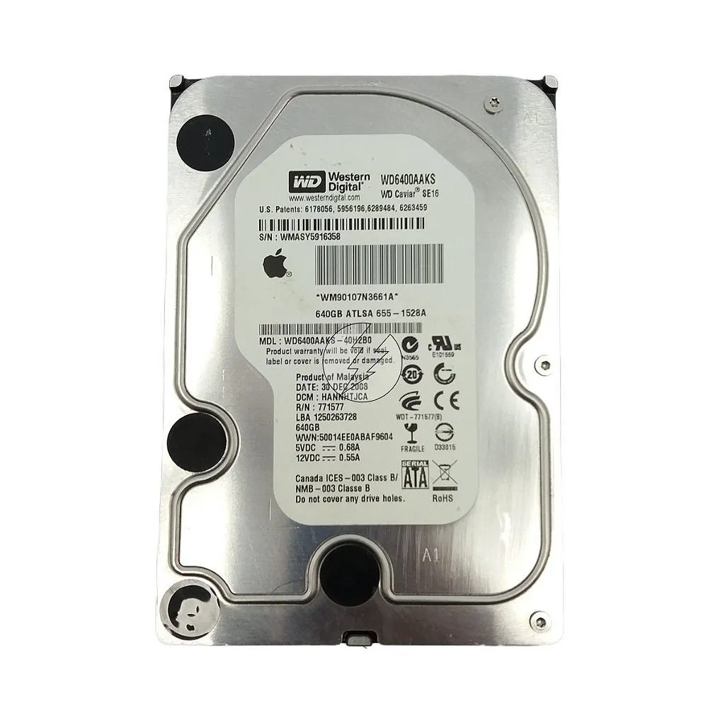 HD WD WD6400AAKS-40H2B0: 640GB SATA 3,5' 7,2K