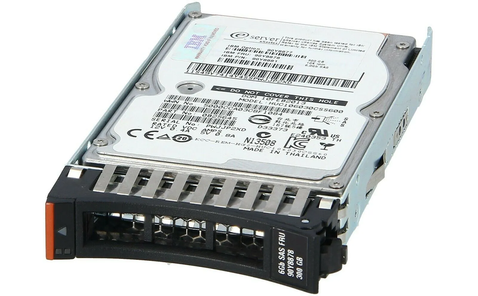 90Y8877 IBM 300GB 10K 6G 2,5INCH SAS HDD