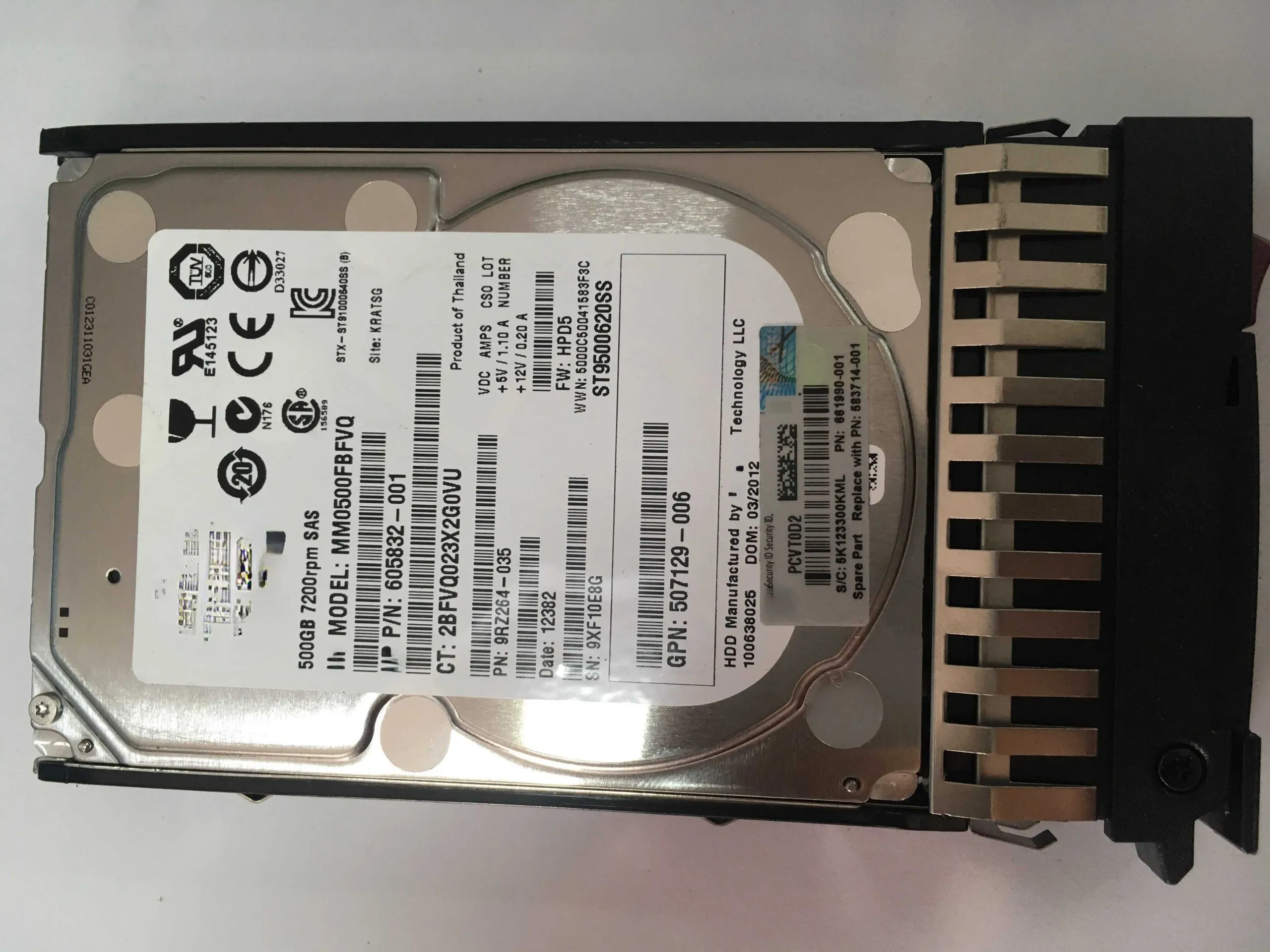 AP878A HPE M6625 500GB SAS 6G 7.2K SFF (2.5in) HDD